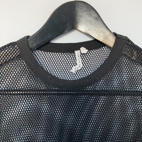 NWOT Urban Outfitters Out From Under black mesh fishnet long sleeve top shirt - Picture 6 of 10